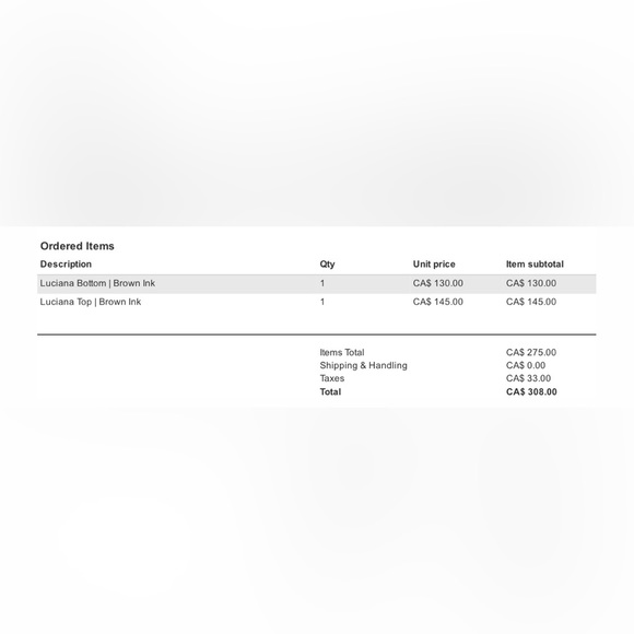 Inamorata luciana set - Picture 3 of 3